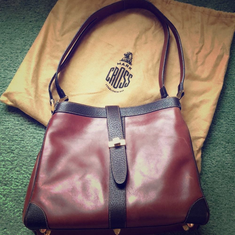 Vintage Mark Cross all leather handbag